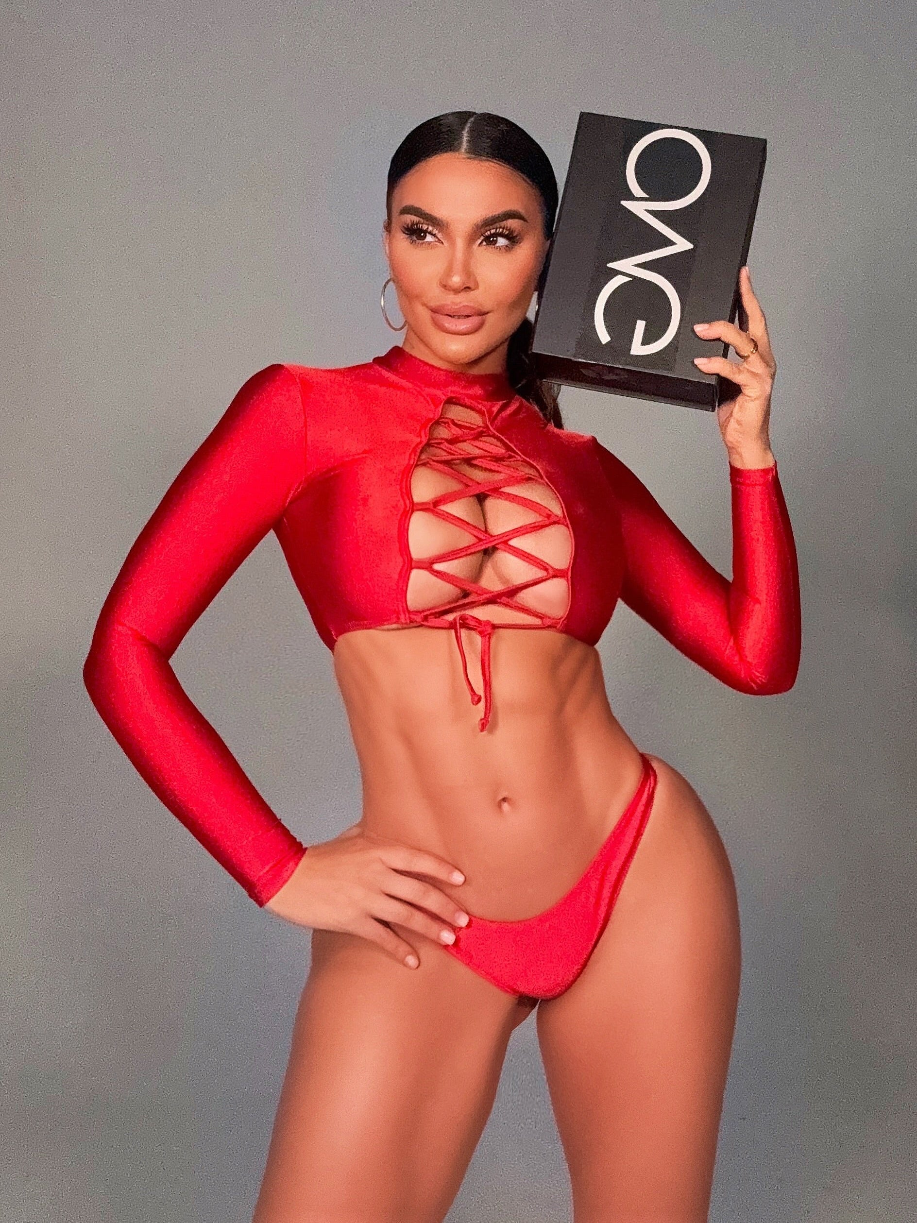 Bikini Señorita Manga Larga (ROJO)