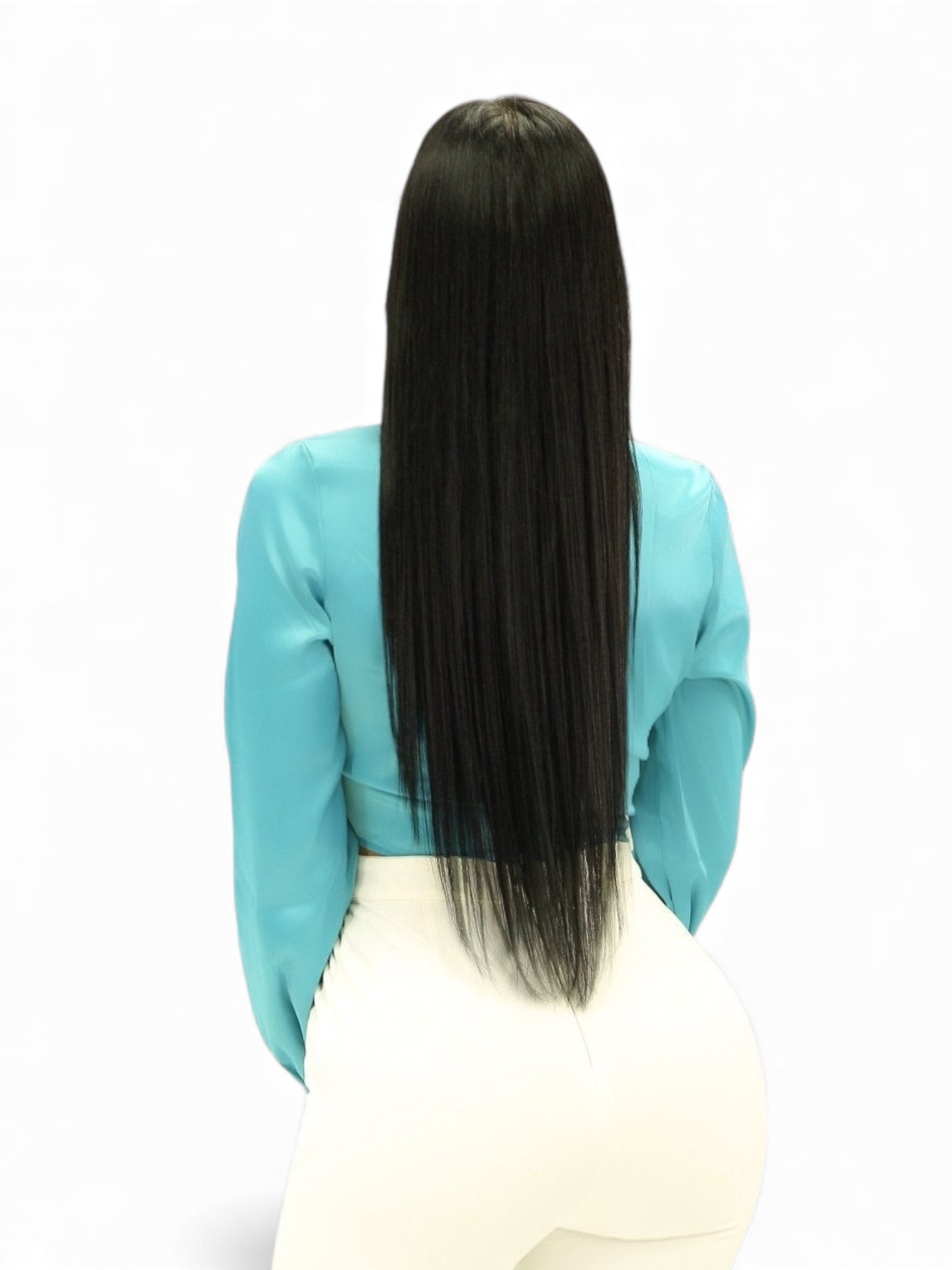 She Means Business Silky Blouse (Turquoise)