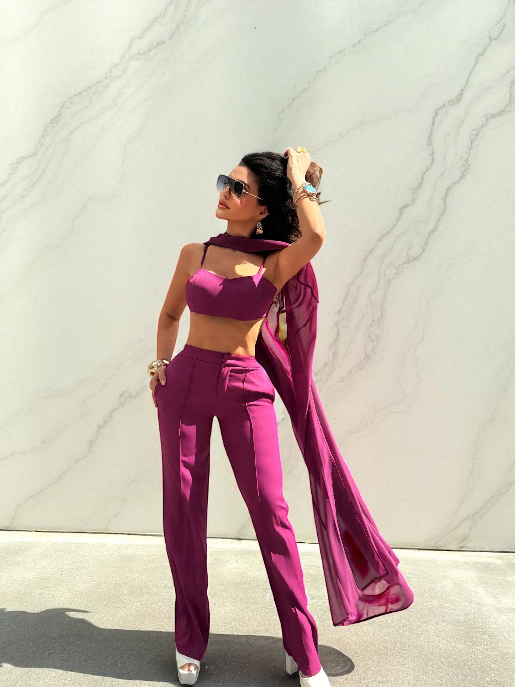El conjunto de capa Magenta Power