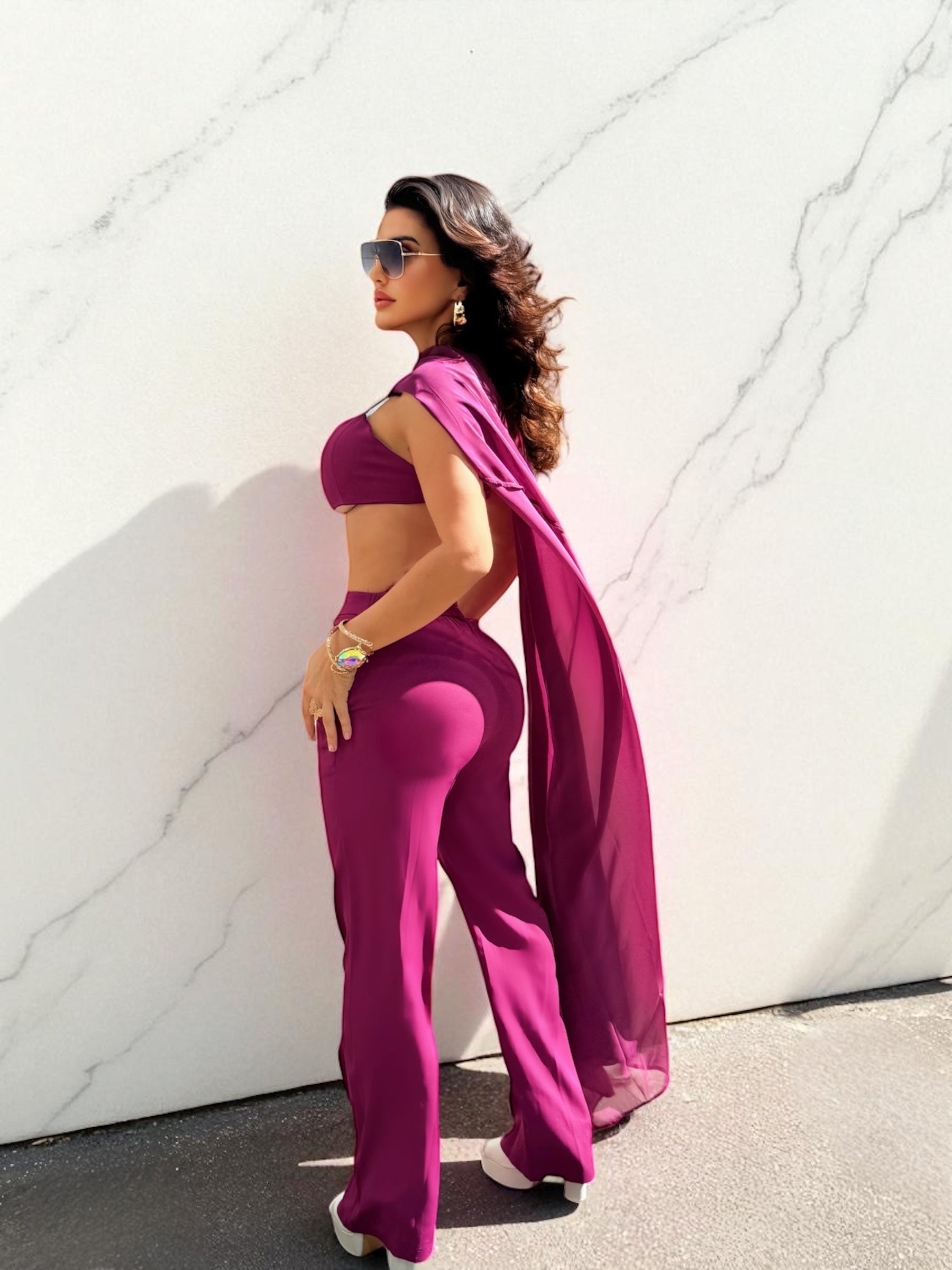 El conjunto de capa Magenta Power