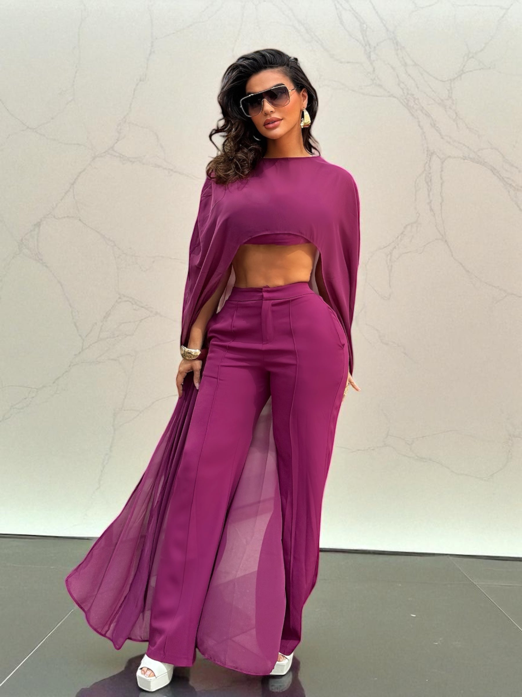 El conjunto de capa Magenta Power