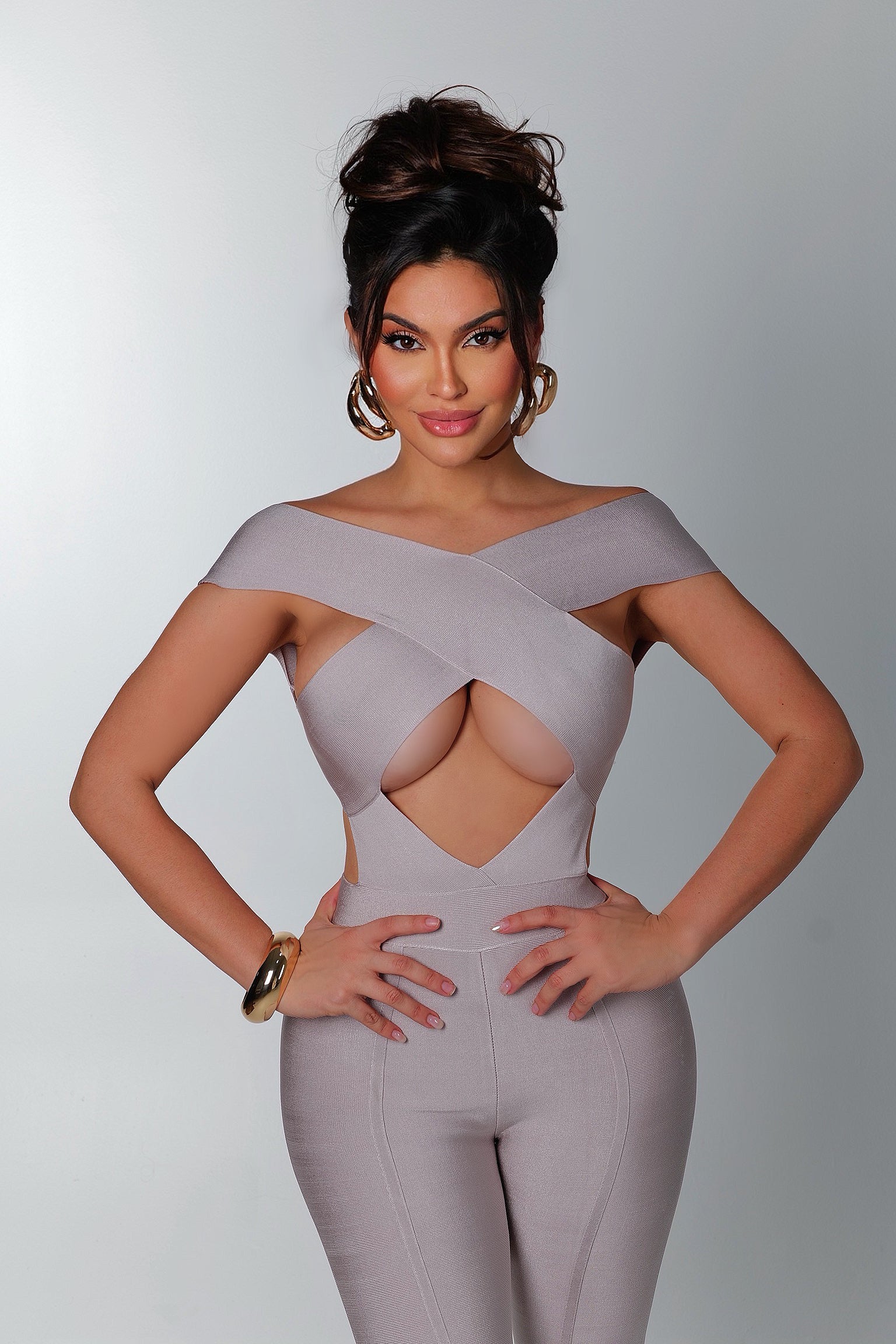 The Vixen Cross Bandage Jumpsuit