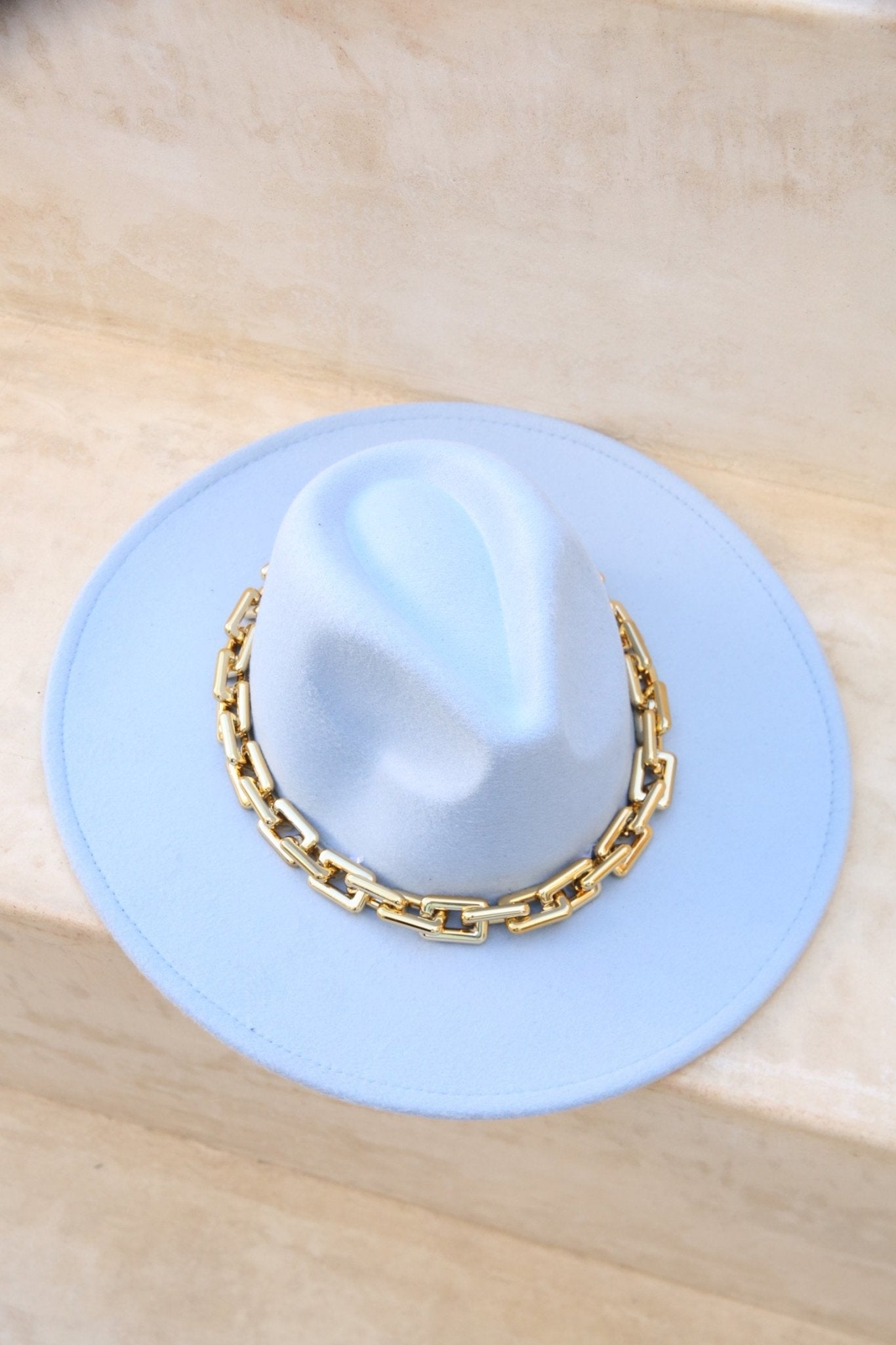 Best Dressed Fedora Hat (Baby blue) - OMG Swim