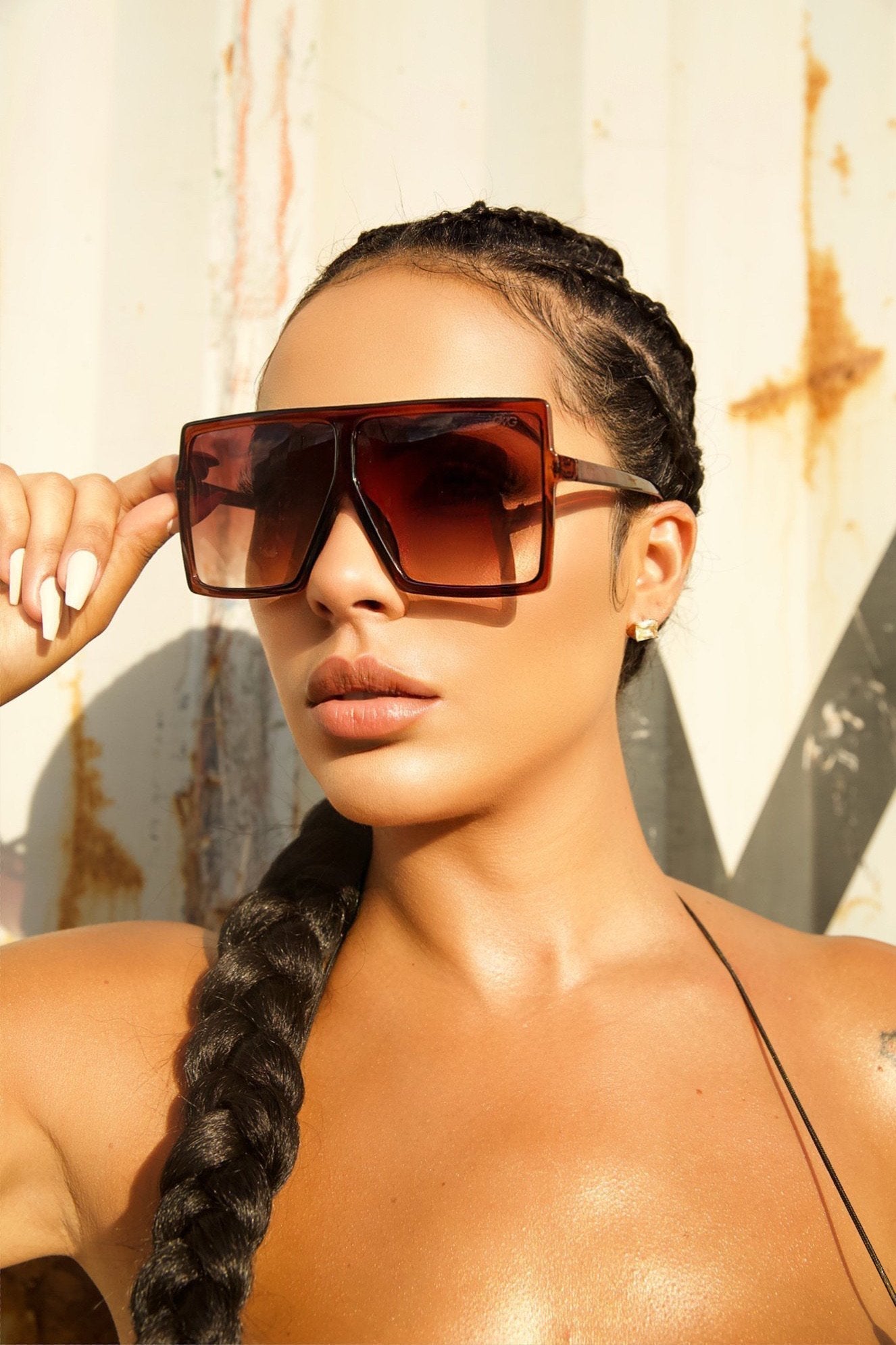Big & Bold Shades (Brown) - OMG Swim