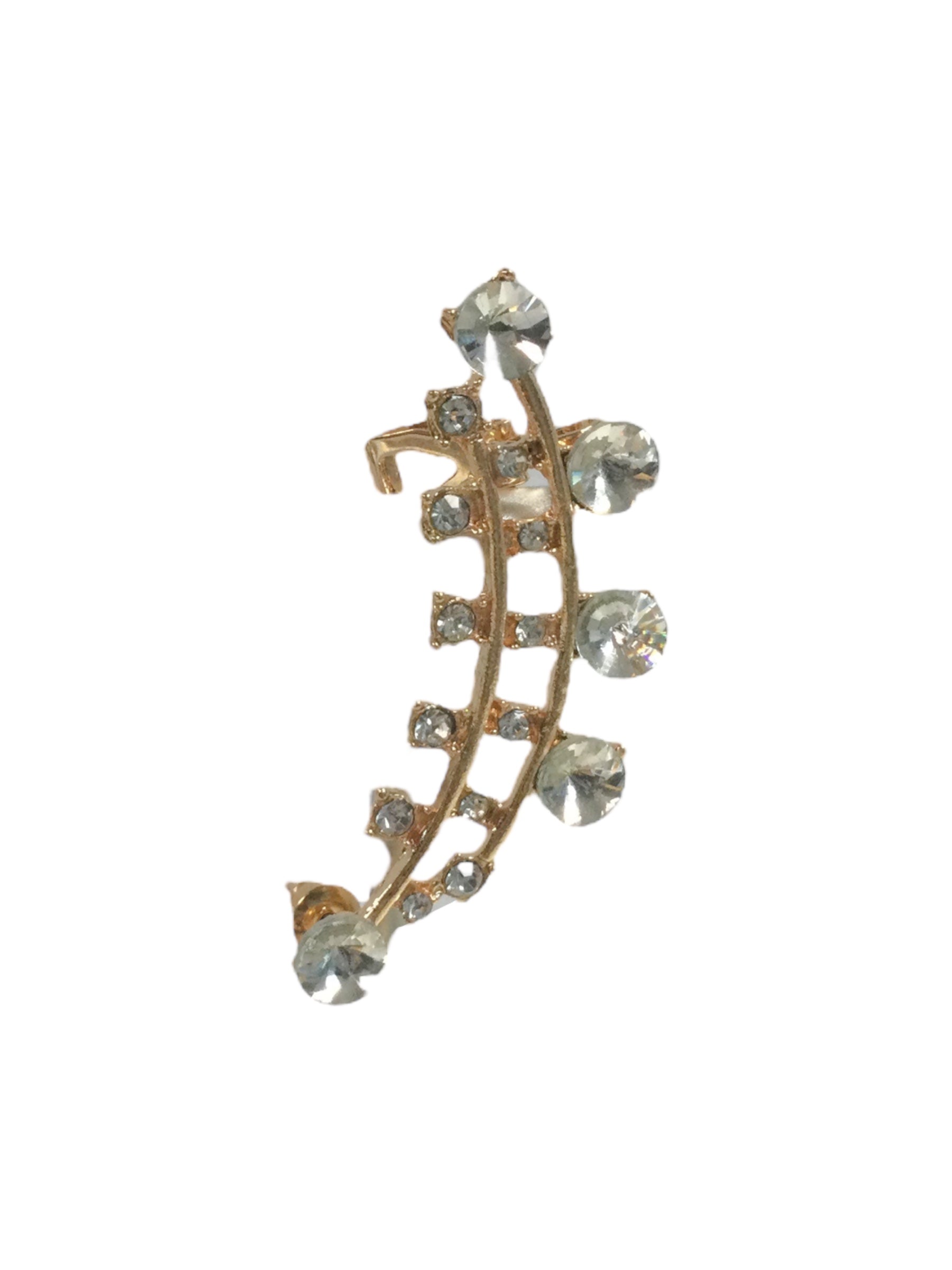 Big Diamonds Gold Ear Cuff earring - OMG Swim