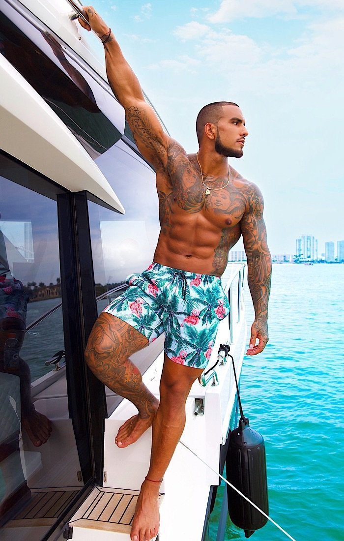 Flamingo Drive Swim Shorts - OMG Swim