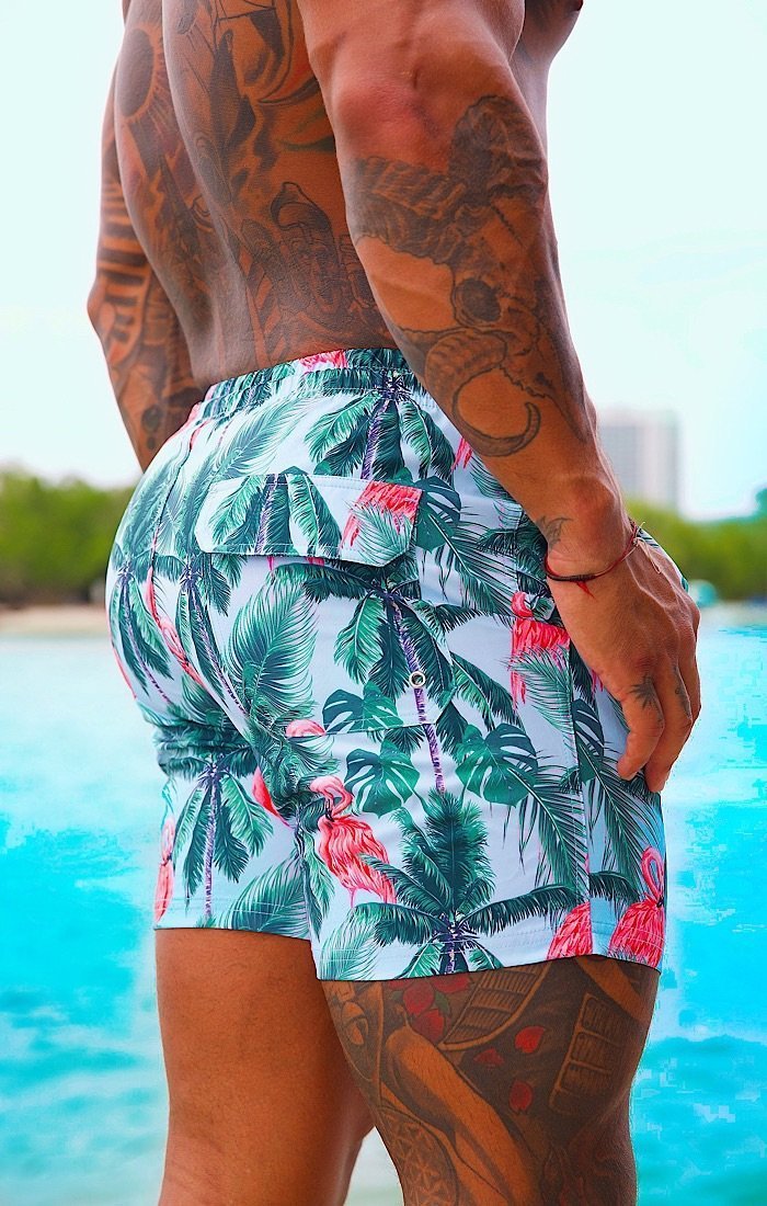 Flamingo Drive Swim Shorts - OMG Swim