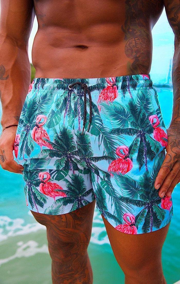 Flamingo Drive Swim Shorts - OMG Swim