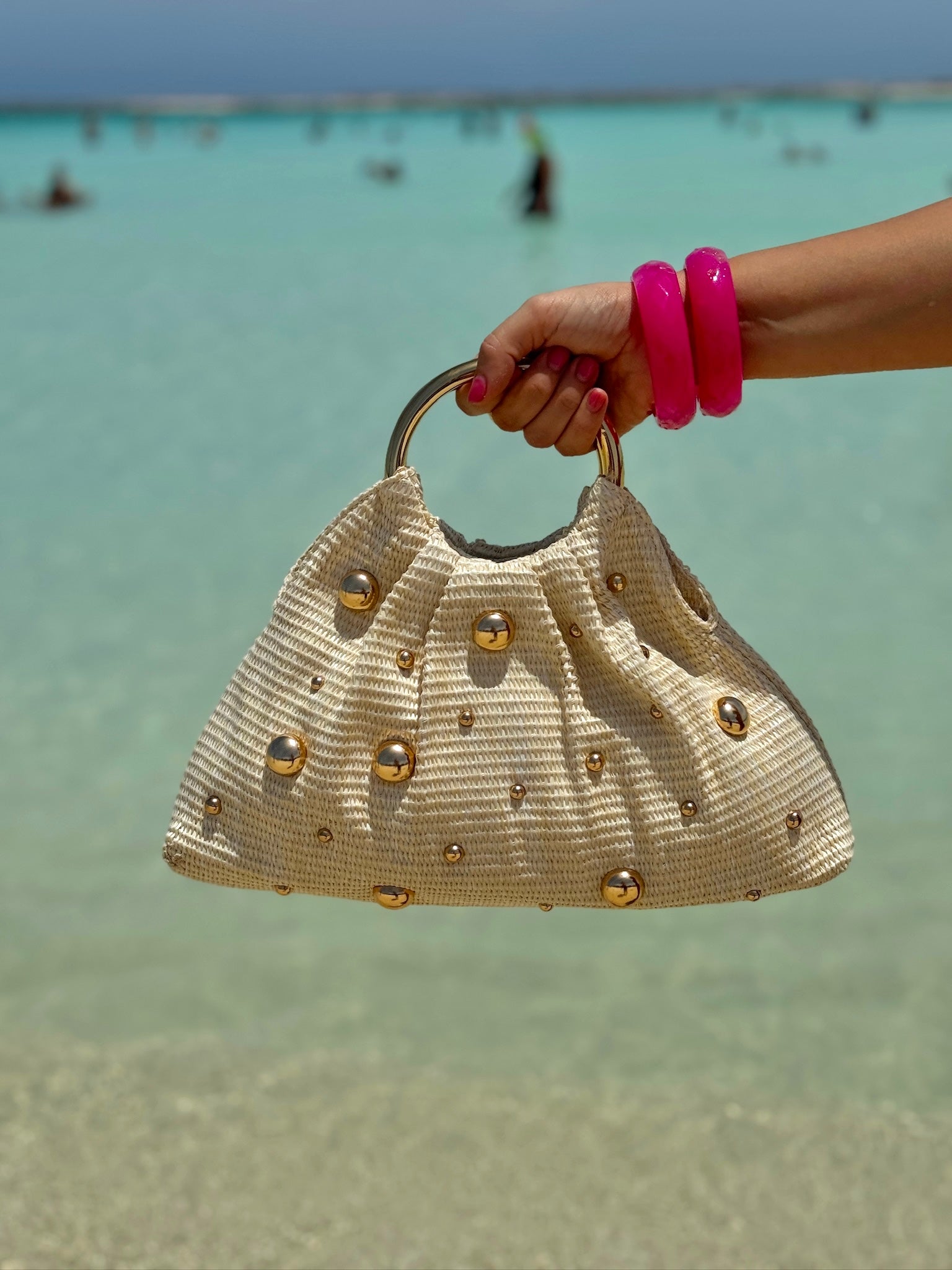 Girly Girl Beach Bag (Cream) - OMG Swim