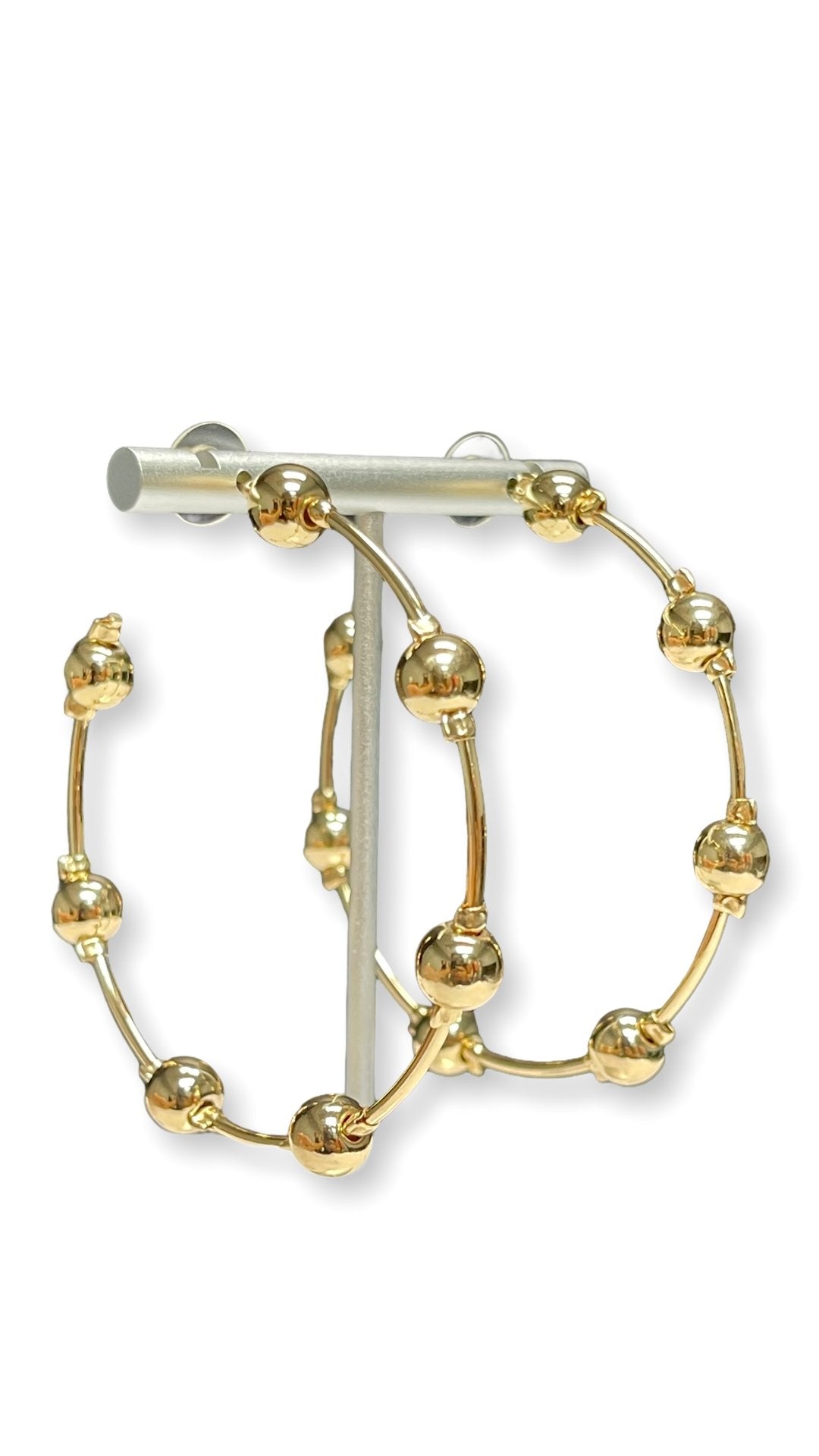 Hot girl summer Hoop Earrings (Gold) - OMG Swim