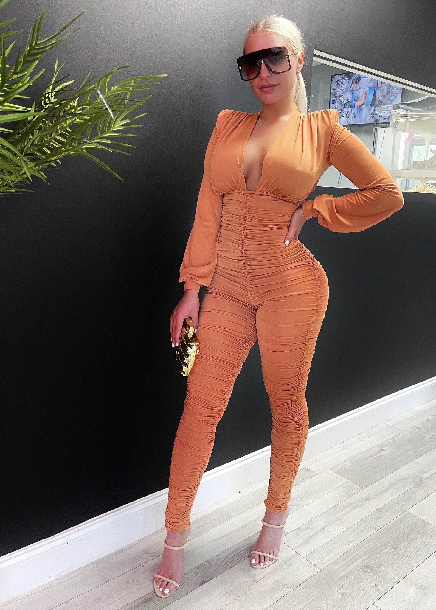 Melon Flavor Jumpsuit (Dark orange) - OMG Swim