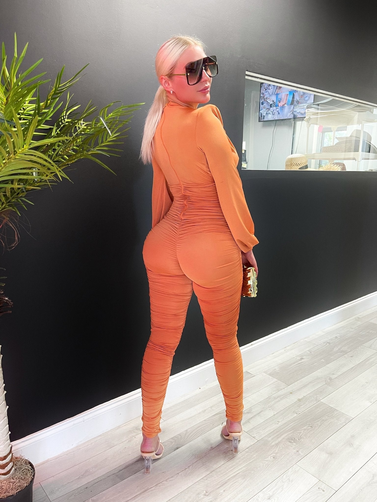 Melon Flavor Jumpsuit (Dark orange) - OMG Swim