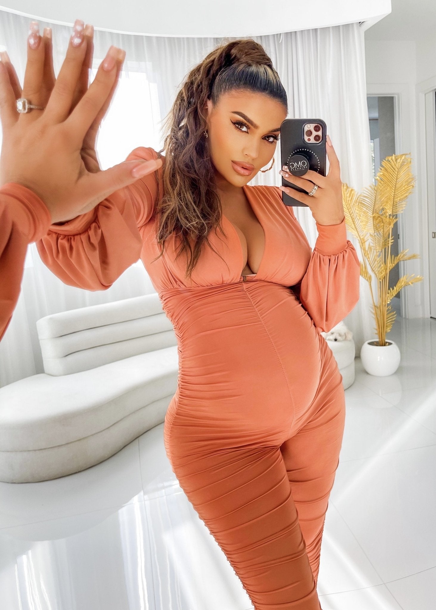 Melon Flavor Jumpsuit (Dark orange) - OMG Swim