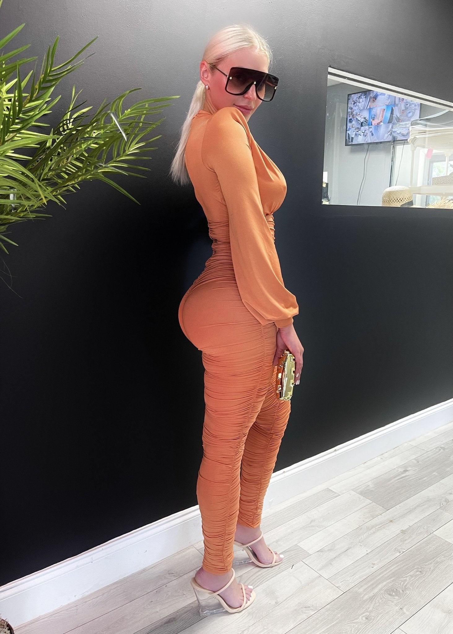 Melon Flavor Jumpsuit (Dark orange) - OMG Swim