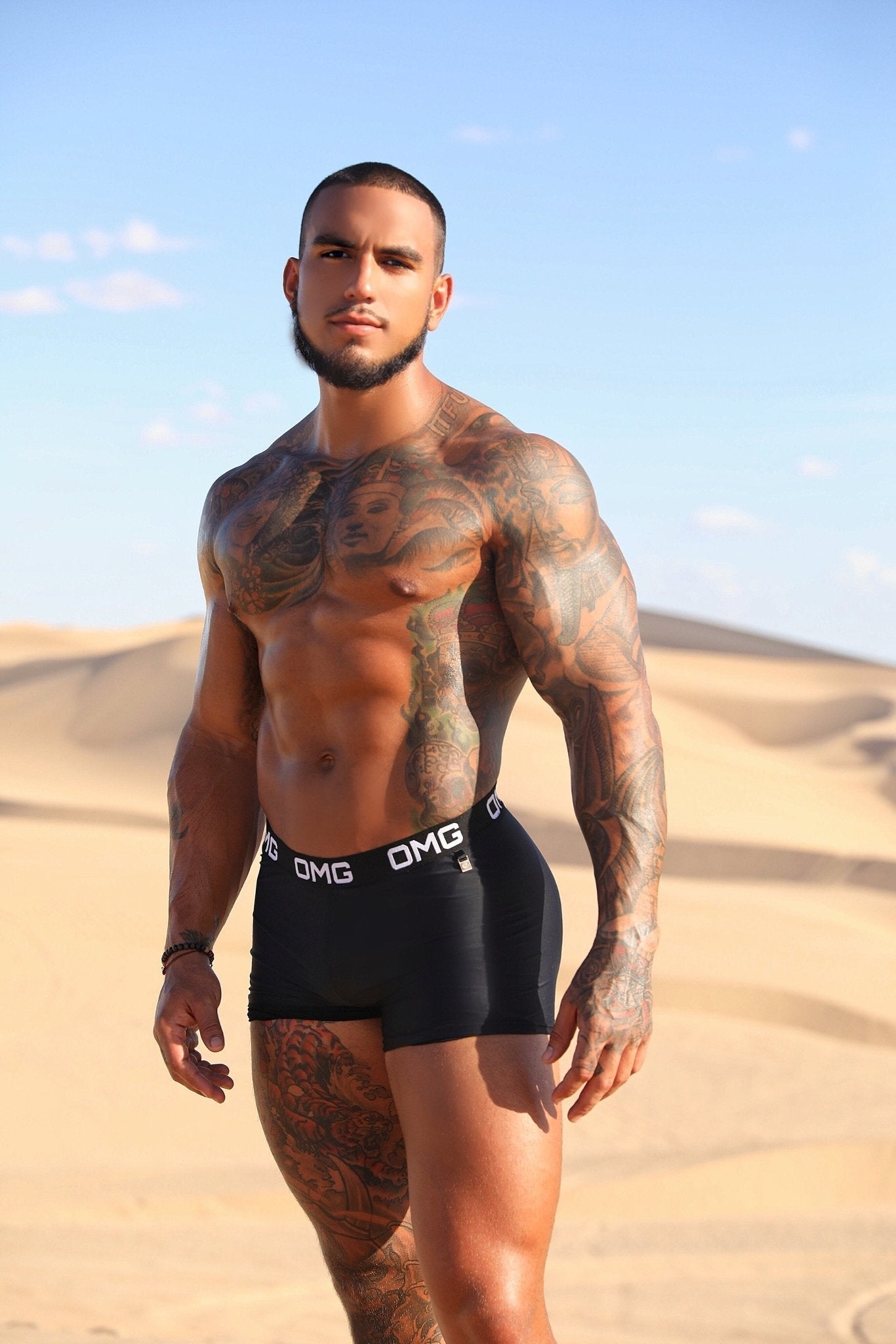 OMG KING Swim Shorts (BLACK) - OMG Swim