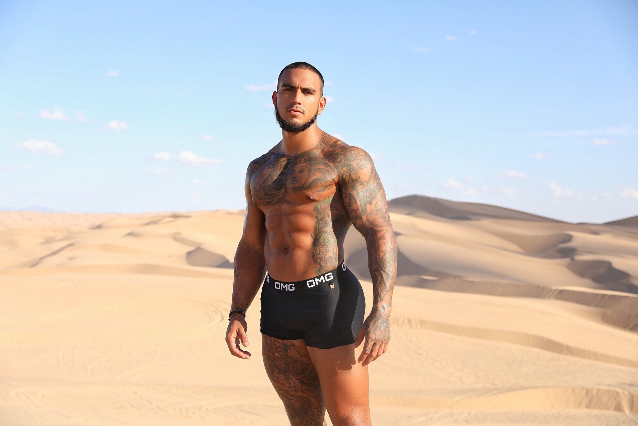 OMG KING Swim Shorts (BLACK) - OMG Swim