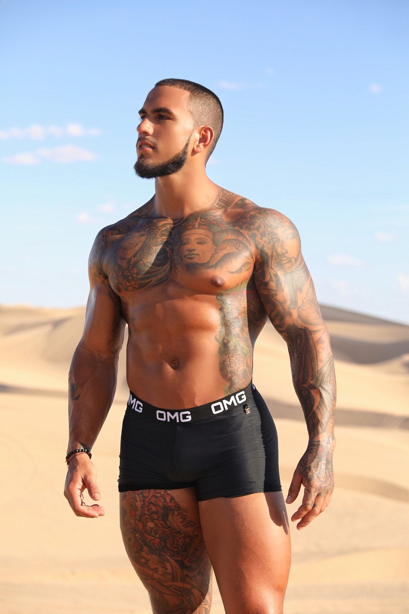 OMG KING Swim Shorts (BLACK) - OMG Swim