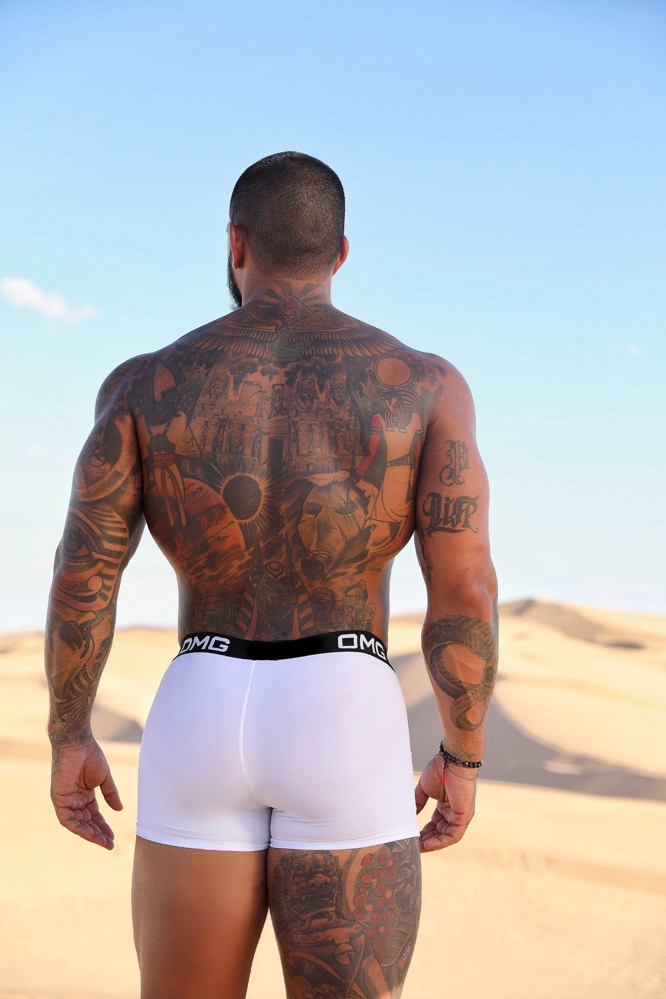 OMG KING Swim Shorts (WHITE) - OMG Swim