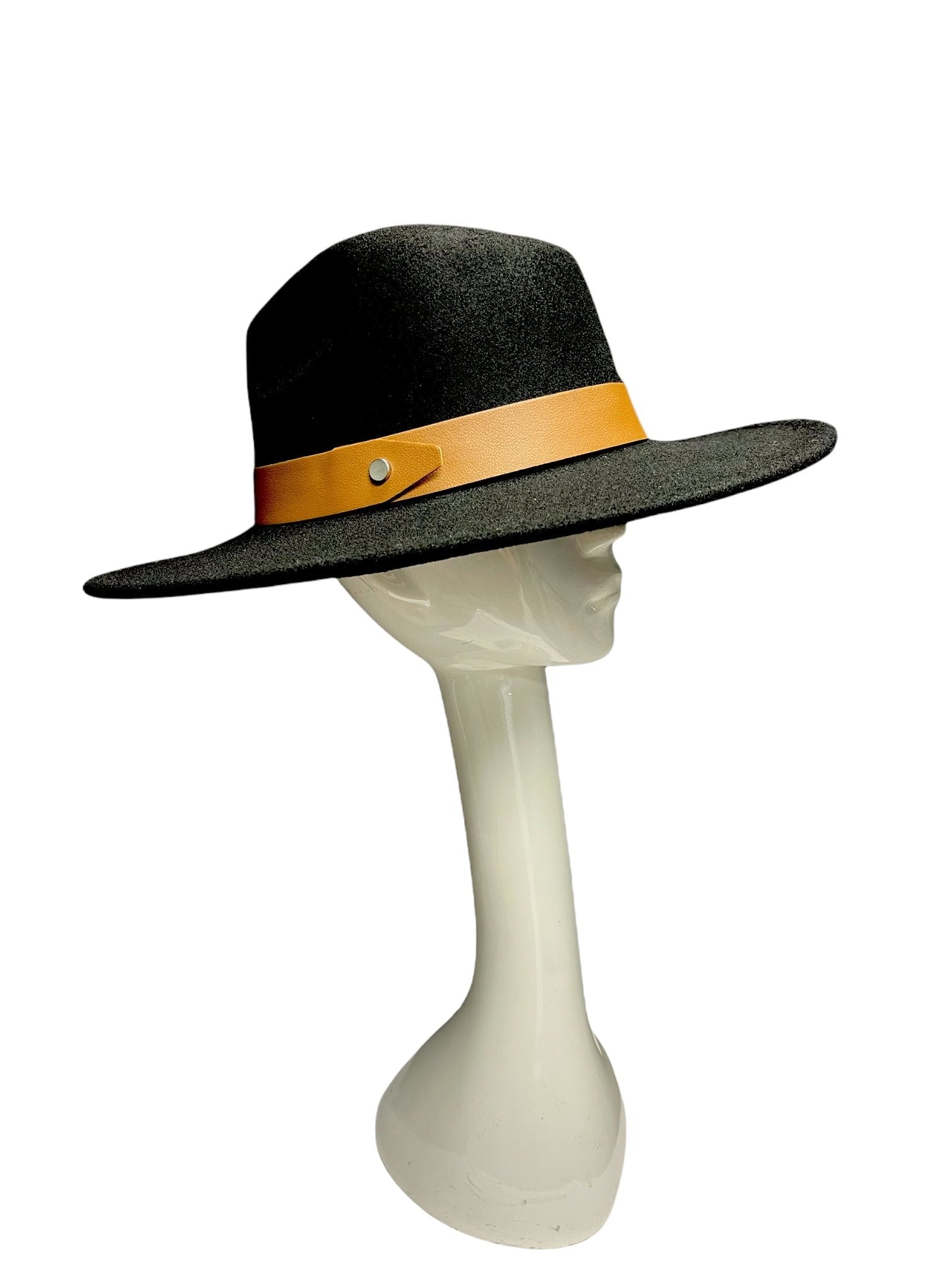 Ricachona Fedora Hat (Black) - OMG Swim