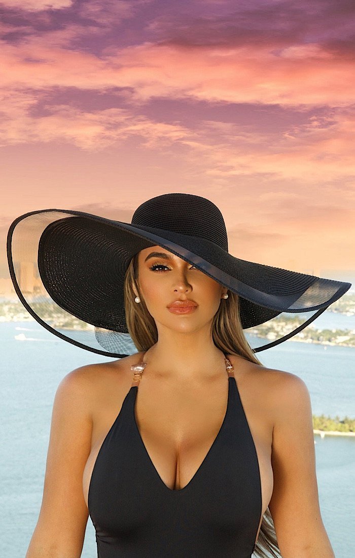 Rich & famous oversized sun hat - OMG Swim