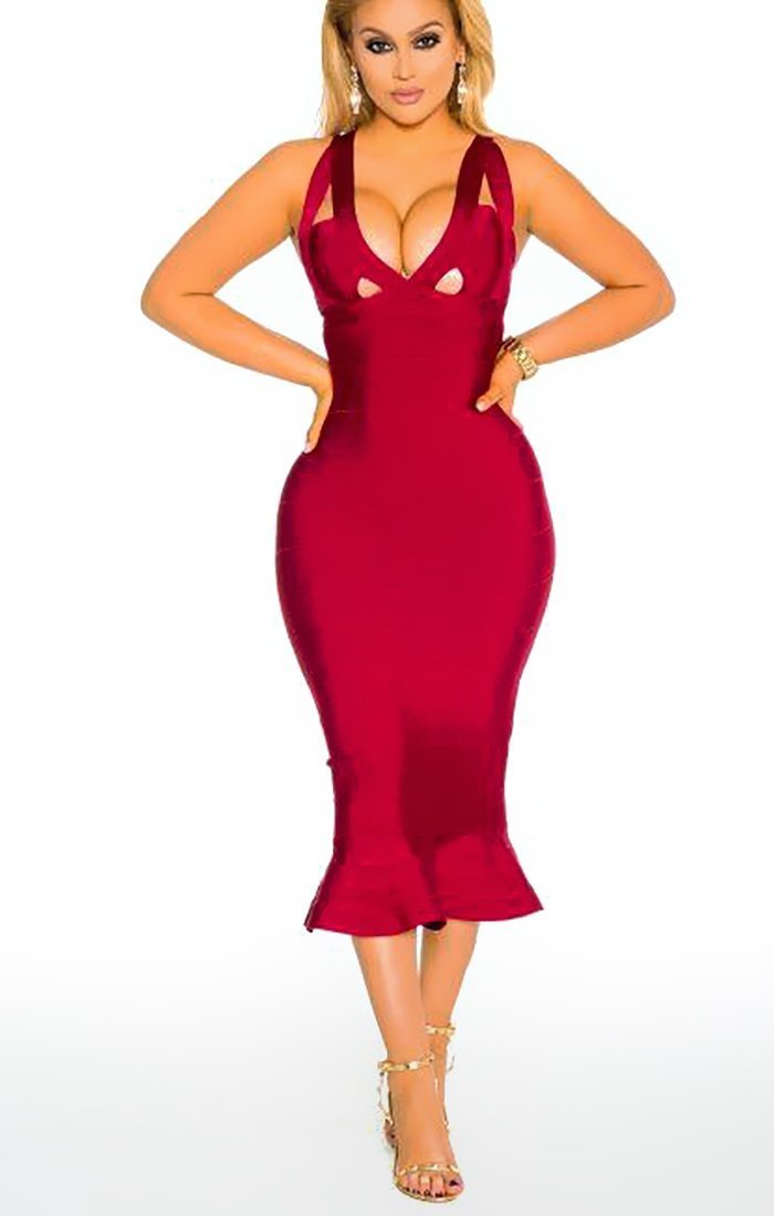 The Fish Tail Mermaid Bandage Dress - OMG Swim