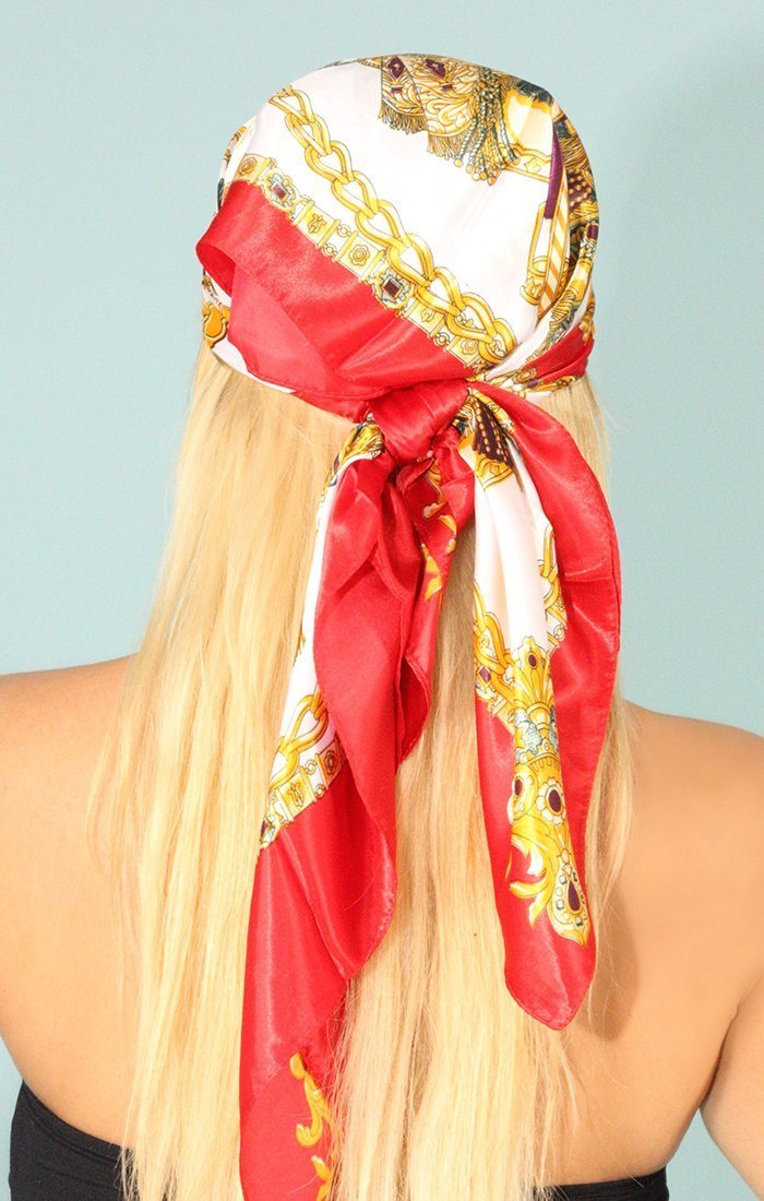 The Red Chain HeadScarf - OMG Swim