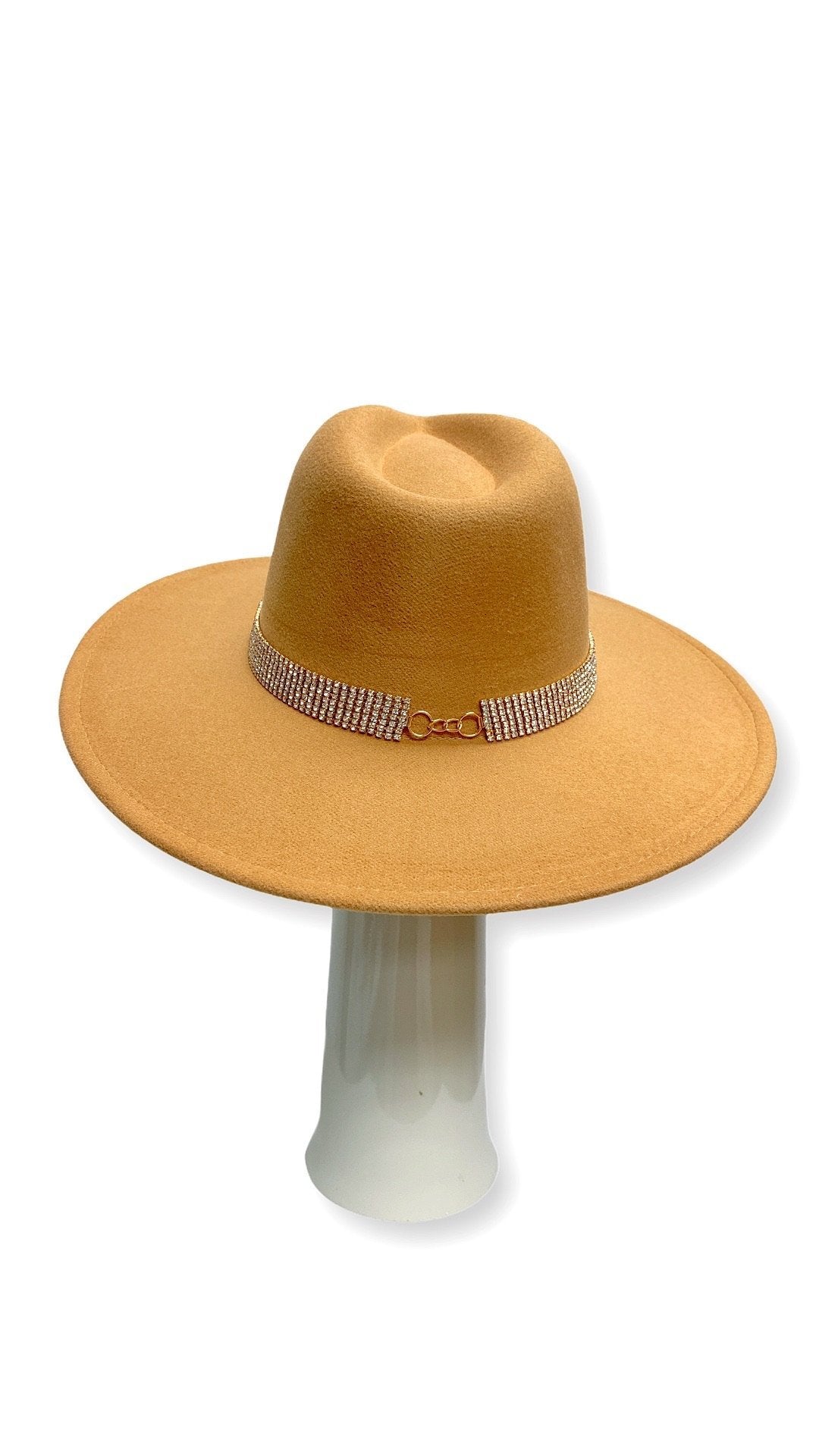 The Shinny Fedora Hat (Tan) - OMG Swim