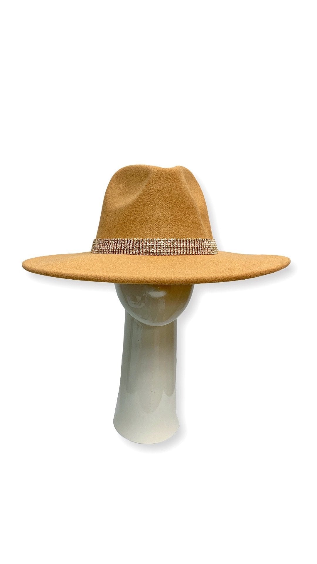The Shinny Fedora Hat (Tan) - OMG Swim