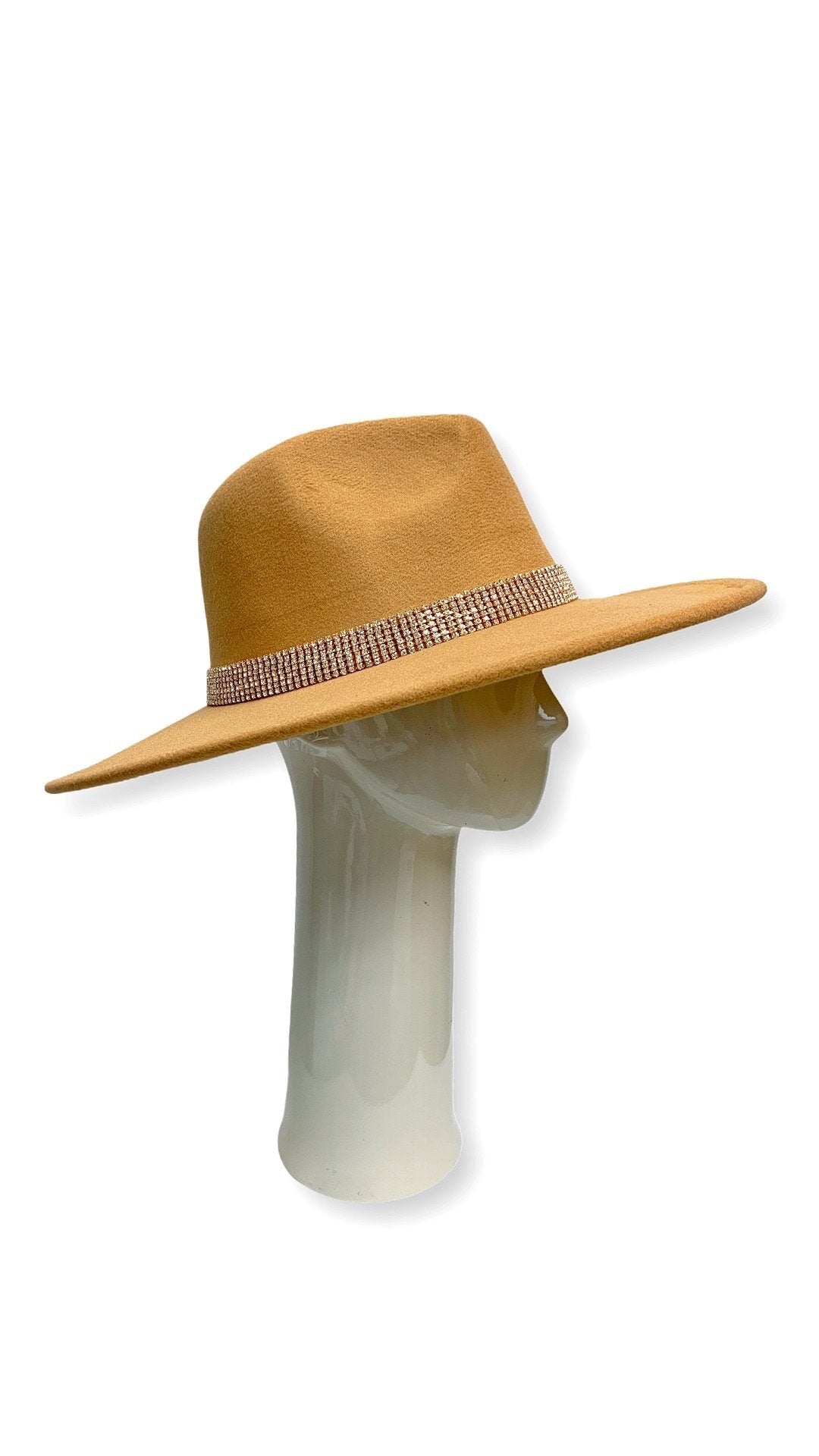 The Shinny Fedora Hat (Tan) - OMG Swim