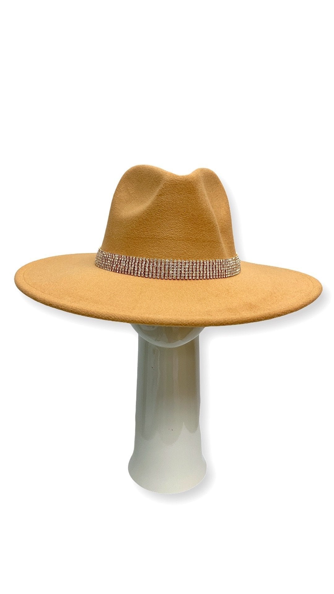 The Shinny Fedora Hat (Tan) - OMG Swim