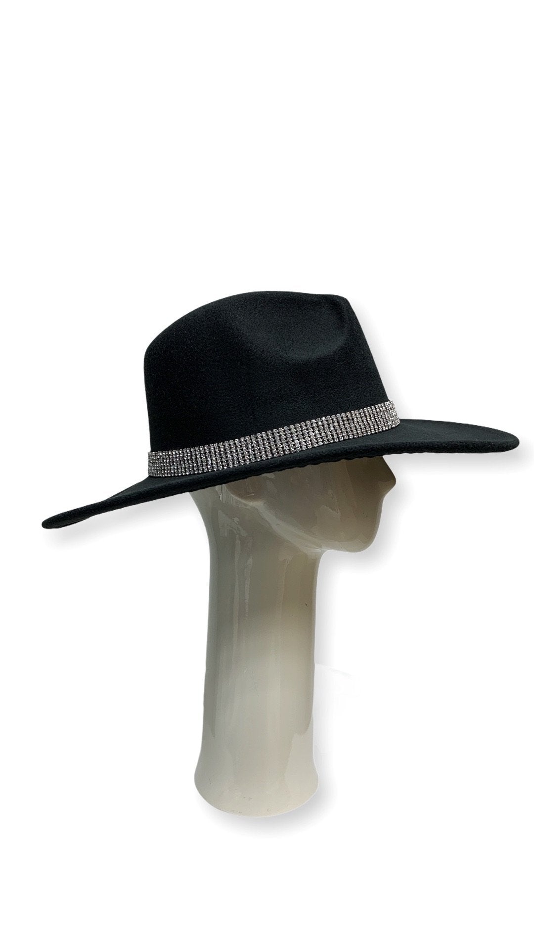 The Shiny Fedora Hat (Black) - OMG Swim