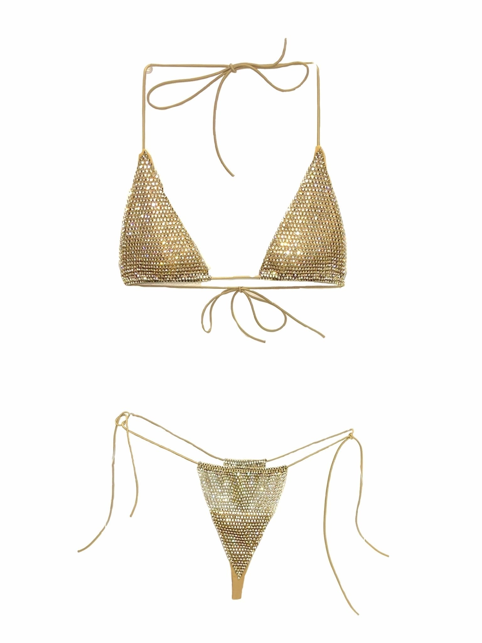 Tiny diamond bikini (Gold) - OMG Swim