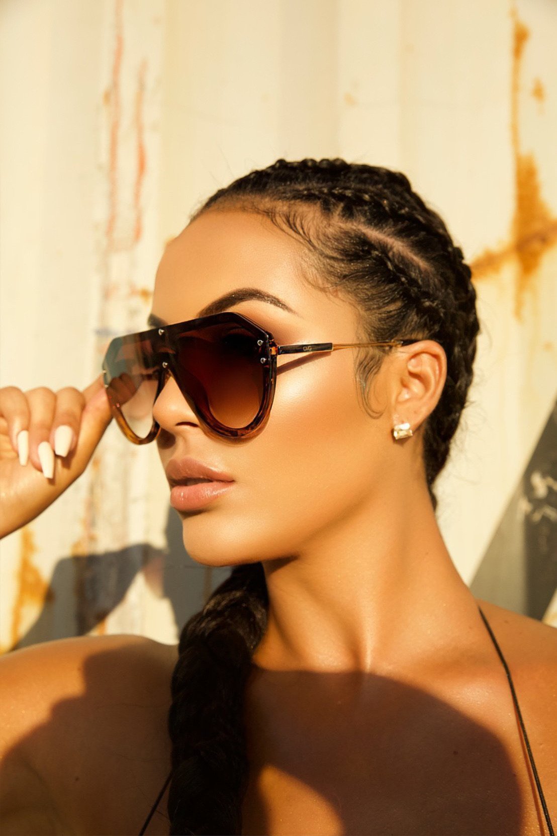 Too Cool Shades (Brown) - OMG Swim