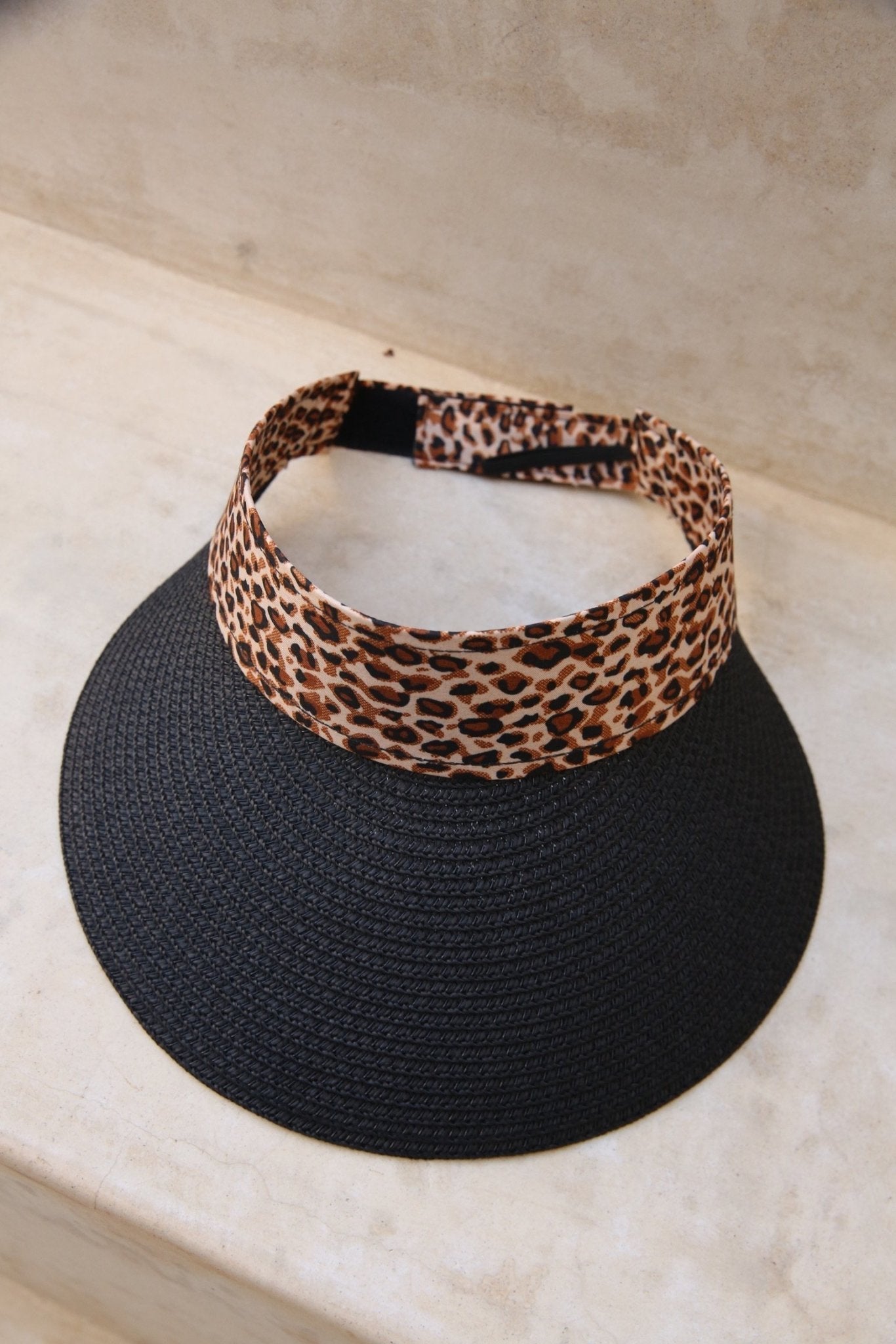 Under exposed Sun Blocker Hat (Black Cheetah) - OMG Swim