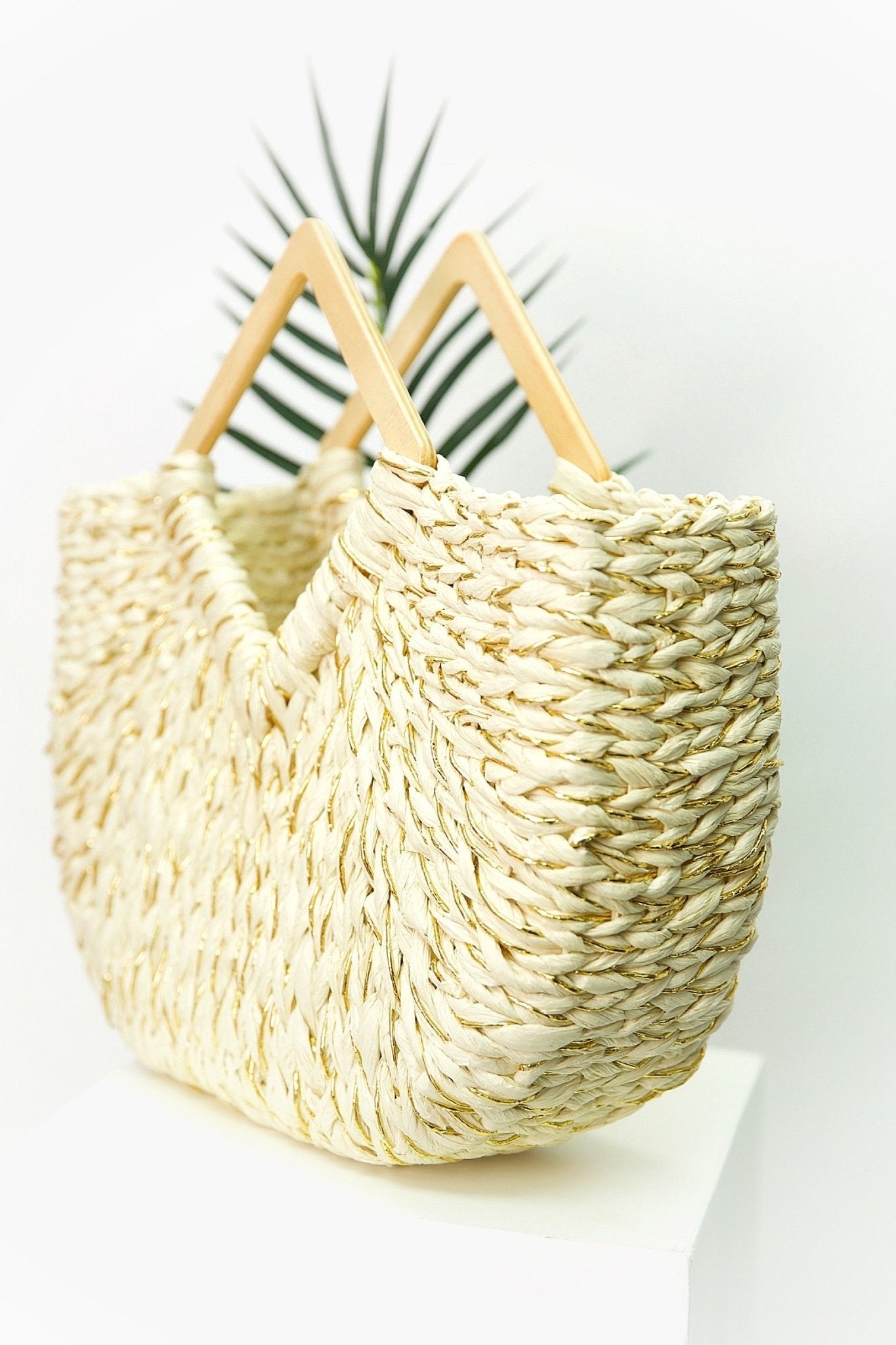 Vacation Time Beach Bag (Beige) - OMG Swim