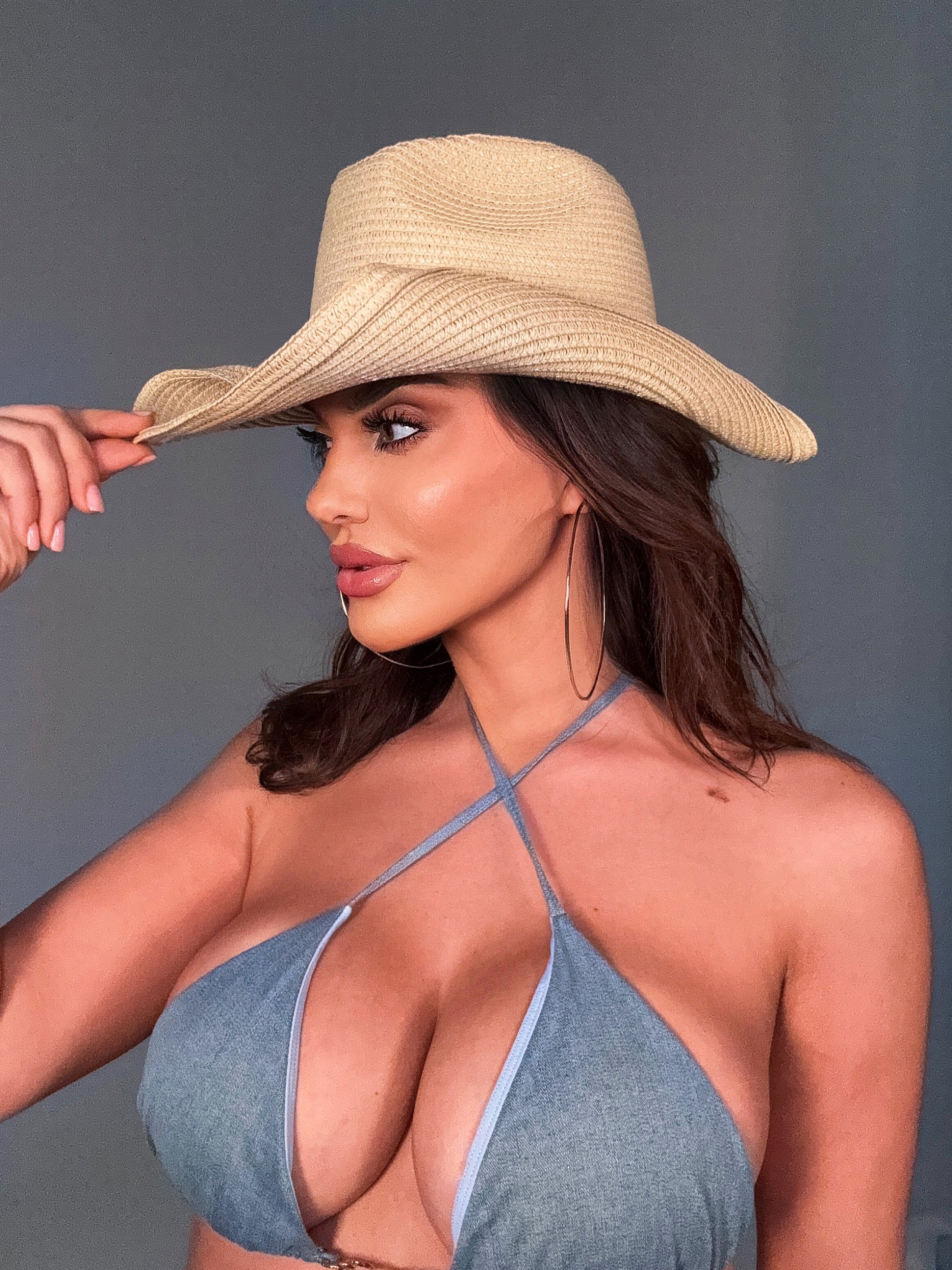 Blue Gem Cow Girl Hat