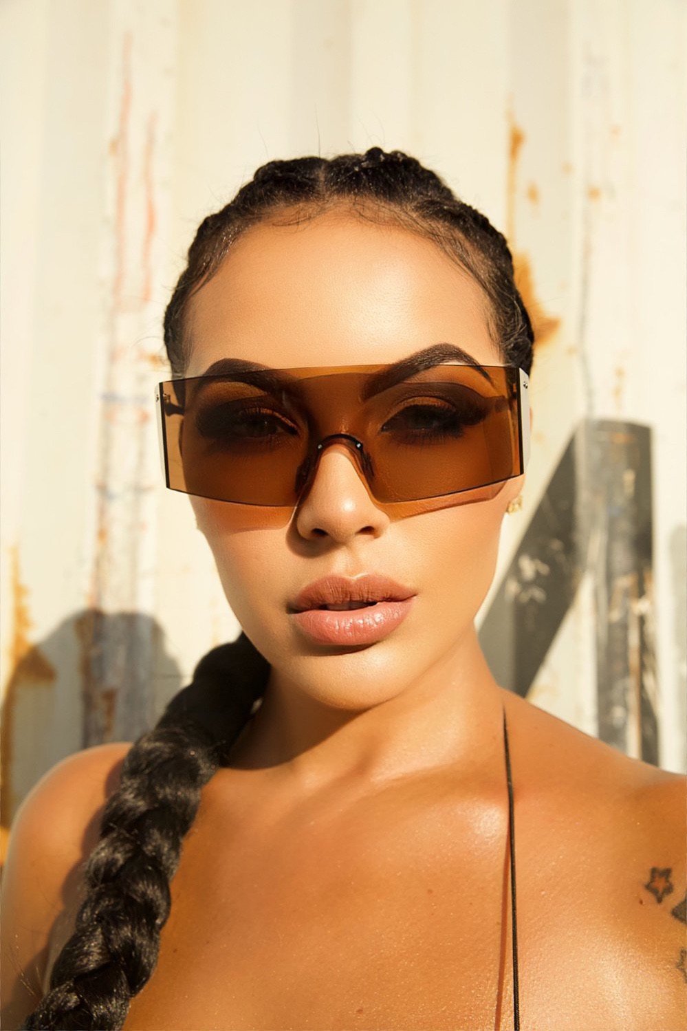 Back To The Future Shades (Brown) - OMG Swim