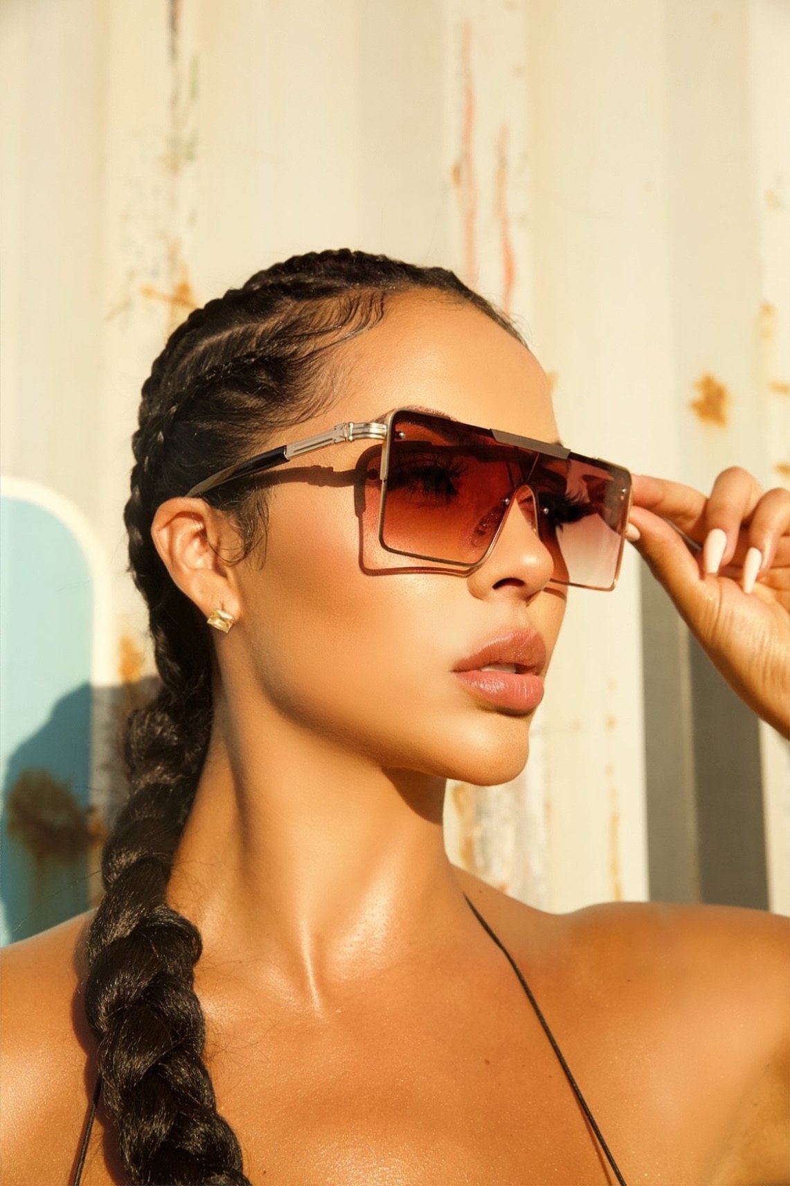 Fire Shades (Brown) - OMG Swim