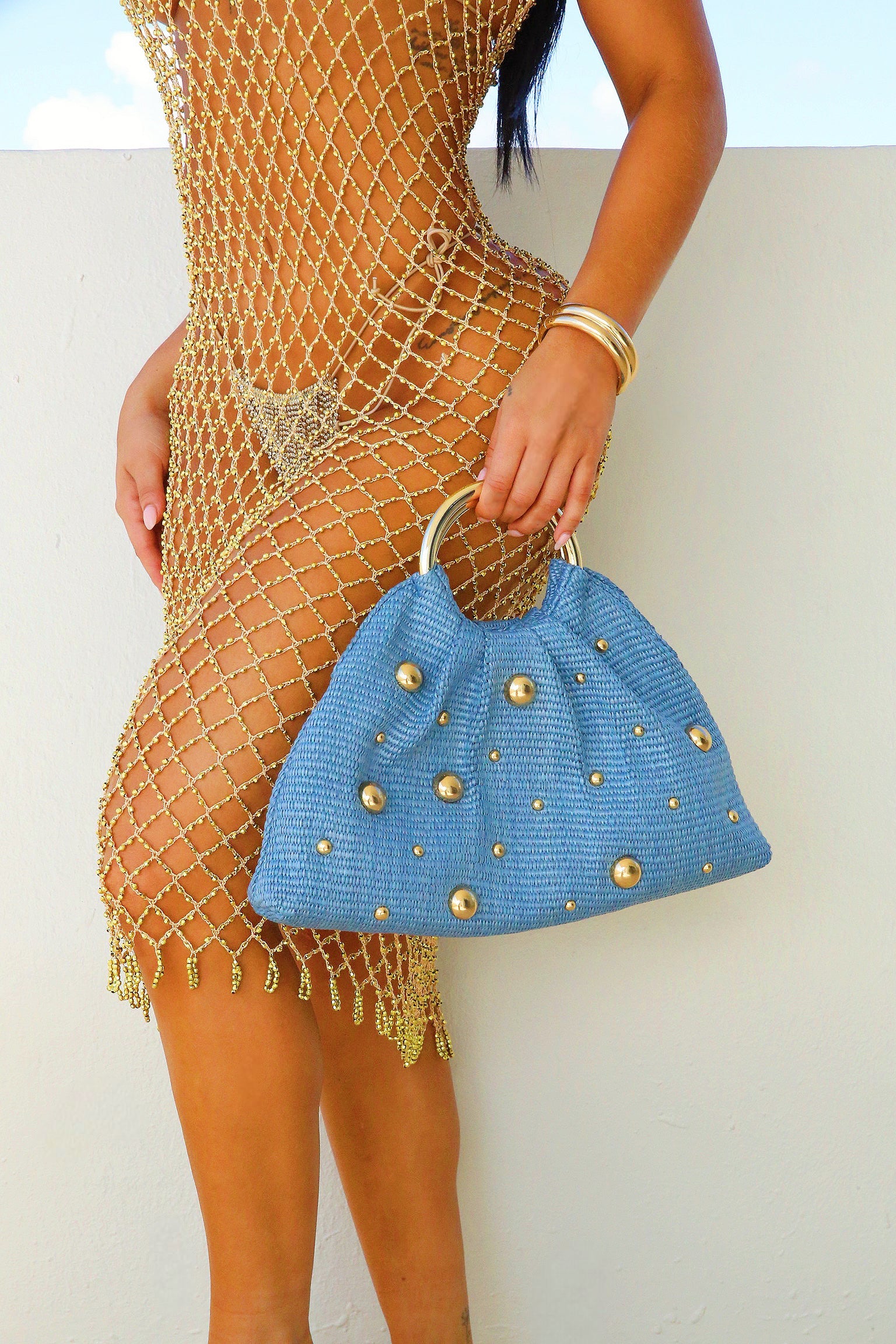 Girly Girl Beach Bag (Blue) - OMG Swim