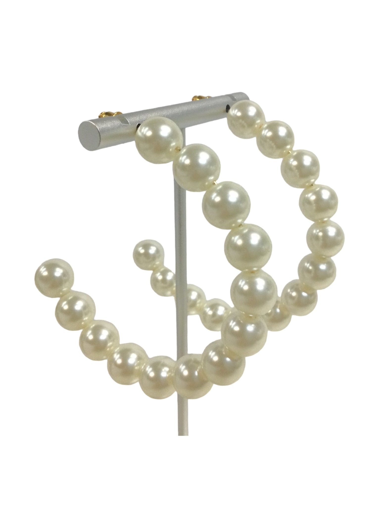 Pearls on Pearls Earrings (White) - OMG Swim