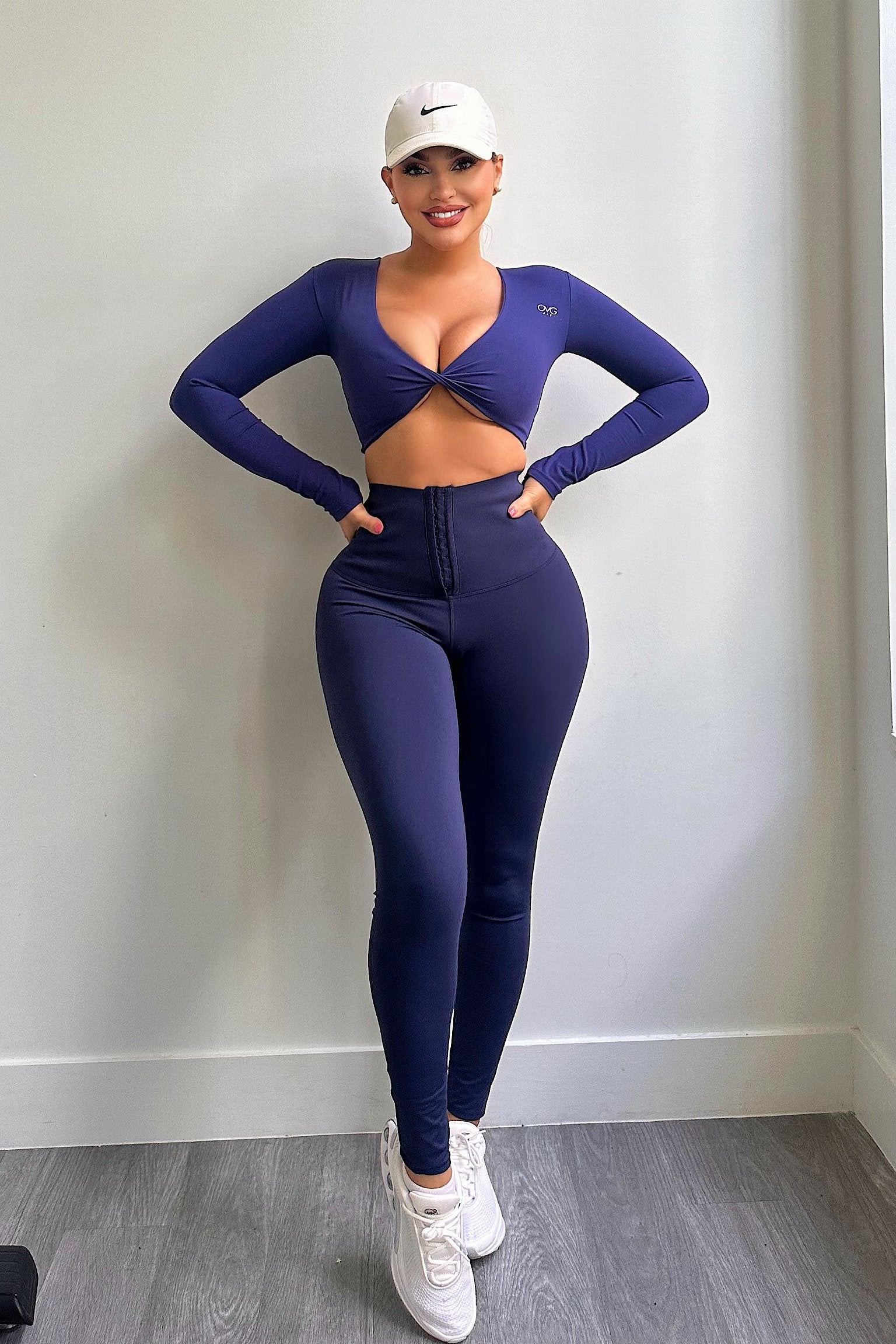 Snatched Leggings (Navy Blue) - OMG Swim