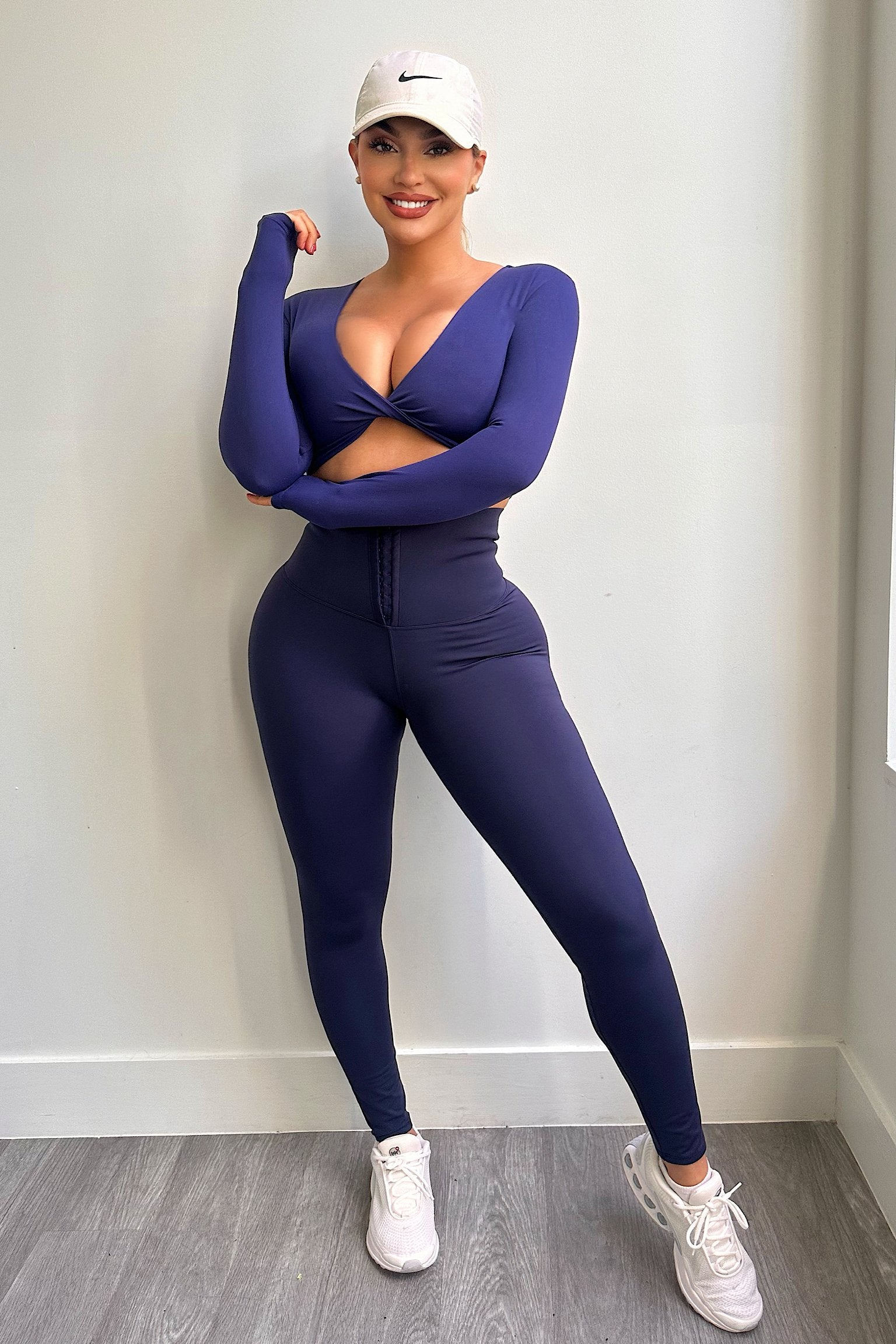 Snatched Leggings (Navy Blue) - OMG Swim