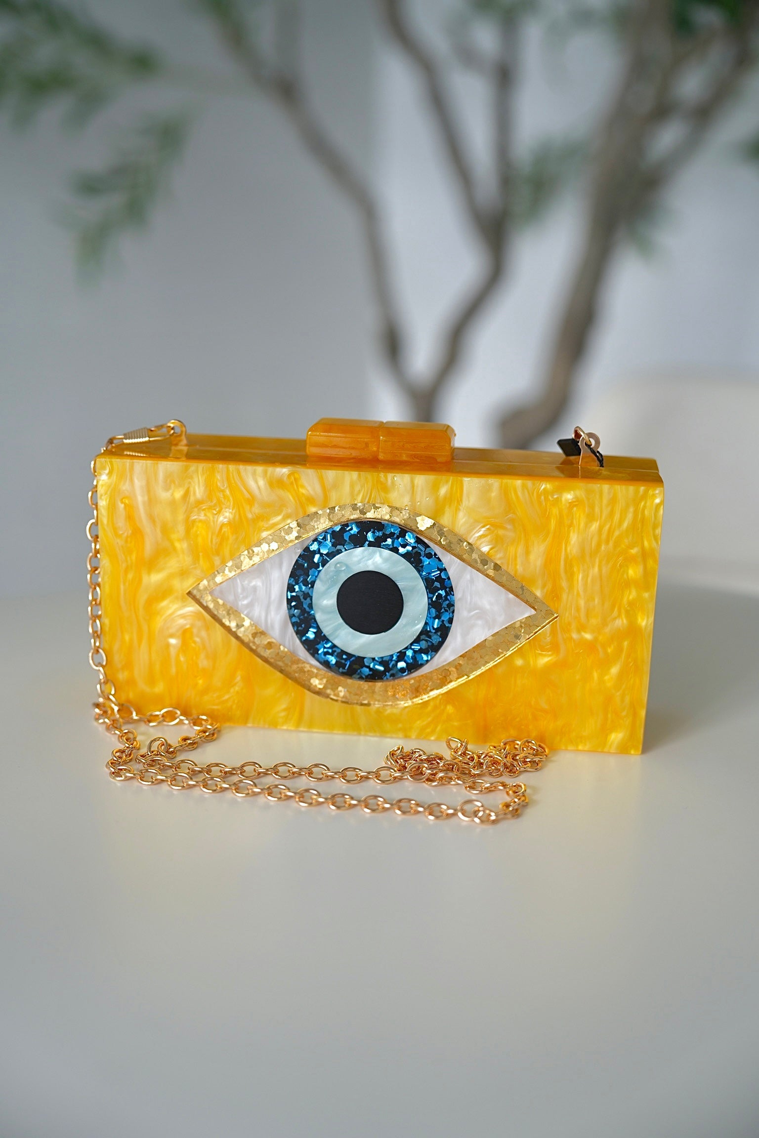 Sunshine Evil Eye Bag (Yellow) - OMG Swim