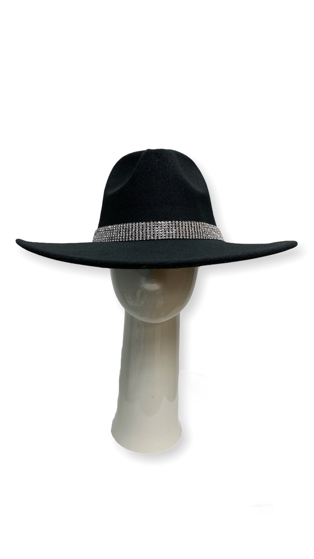 The Shiny Fedora Hat (Black) - OMG Swim